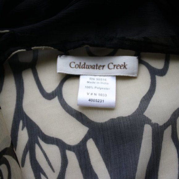 NWOT Sheer Open Front Waterfall Vest - Picture 9 of 9